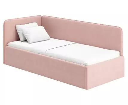 Детская кровать Леонардо (77 / 97, 67,5 / 73, Без изножья, Односпальные, Одноярусные, Розовый, 168 / 208)