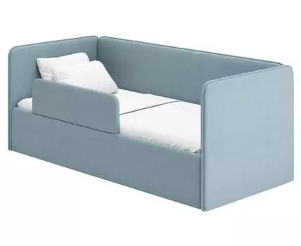 Детская кровать Леонардо (77 / 97, 67,5 / 73, С изножьем, Односпальные, Одноярусные, Синий, 168 / 208)