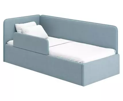 Детская кровать Леонардо (77 / 97, 67,5 / 73, Без изножья, Односпальные, Одноярусные, Синий, 168 / 208)