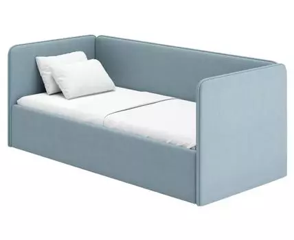 Детская кровать Леонардо (77 / 97, 67,5 / 73, С изножьем, Односпальные, Одноярусные, Синий, 168 / 208)