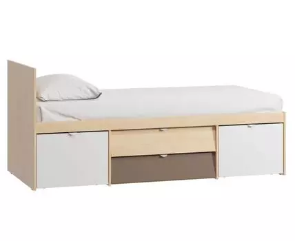 Детская кровать Лесли-1 Gene Plywood Latte