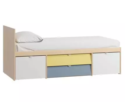 Детская кровать Лесли-1 Plywood Mustard