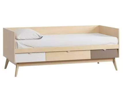 Детская кровать Лесли-3 Gene Plywood Latte