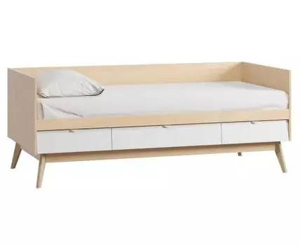 Детская кровать Лесли-3 Plywood White