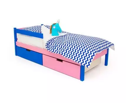Детская кровать Svogen classic синий-лаванда (Розовый)