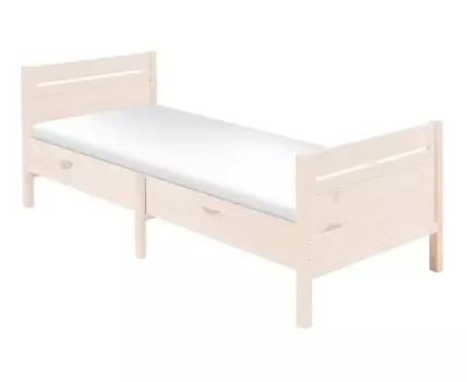 Детская кровать Сынод (77, 138 / 208, Односпальные, Одноярусные, Светлое дерево, 89)