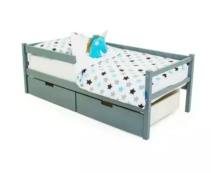 Детская кровать-тахта Svogen графит (Серый)