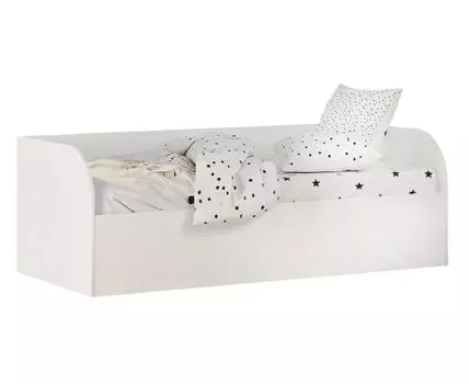 Детская кровать Трио с ПМ (64, 189.2, Односпальные, Одноярусные, Белый, 83.3)