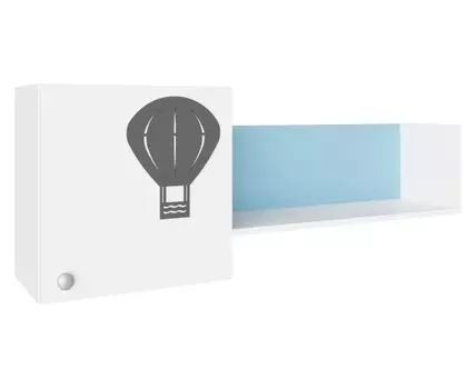 Детская полка Сити (44, 24, Белый, 120)