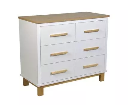 Детский комод Симпл 7 (93, 51,2, Без рамки для пеленания, Белый, 110,2)