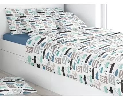 Детский комплект постельного белья Машинки