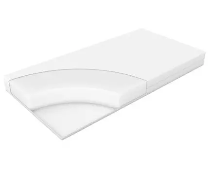 Детский матрас Полини Кидс Бейсик Натуре (12 см, 190 / 200, Пенополиуретан, Белый, 90 / 100)