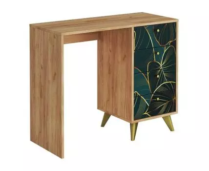 Детский письменный стол Фьюжн (75, 40, Прямые, Светлое дерево, 90)