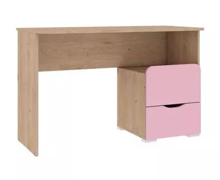 Детский письменный стол Калейдоскоп (77.2, 59, Прямые, Розовый, 120)