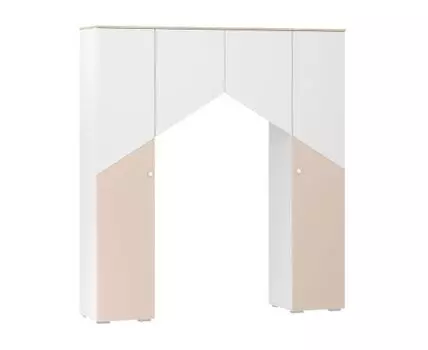 Детский шкаф Банни (220, 46, Прямые, Белый, 202)