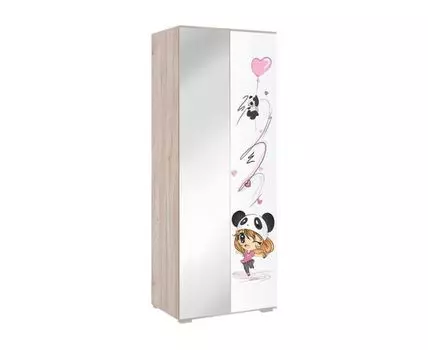 Детский шкаф Ренни (210, 55, С доводчиками, Прямые, Белый, 80)