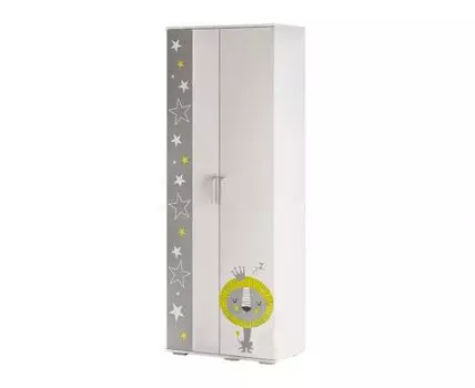 Детский шкаф Трио (217.6, 46, Прямые, Белый, 80.2)