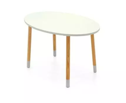 Детский стол Stumpa ова (Белый, 51)