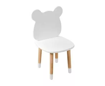 Детский стул Мишка (55, 32, Белый, 29)