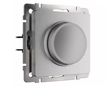 Диммер без рамки Werkel cеребряный рифленый W1142009