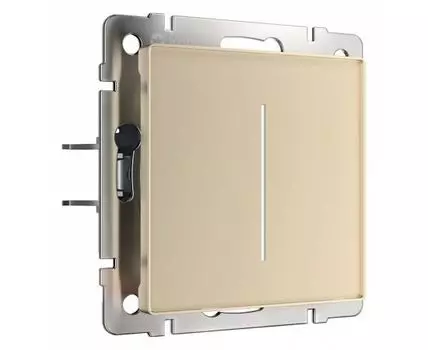 Диммер сенсорный с подсветкой и функцией Wi-Fi, без рамки Werkel шампань W3443111