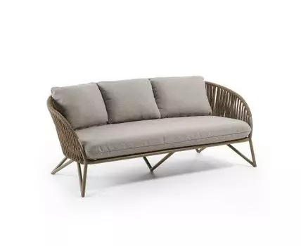 Диван 3х местный Branzie коричневый (без механизма)