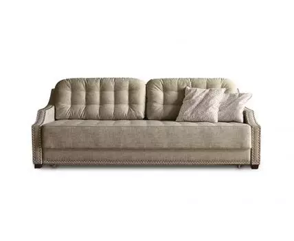 Диван Бергамо (Текстиль, серо-коричневый)