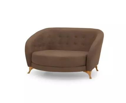 Диван Борнео (Велюр, Коричневый)