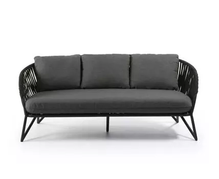 Диван Branzie Веревочный 3-х местный. (Черный, 180)