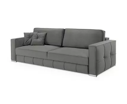 Диван Диадема Лайт (Велюр, Серый)