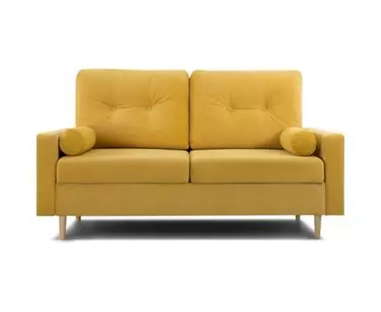 Диван Динс Мини Velvet Yellow (без механизма)