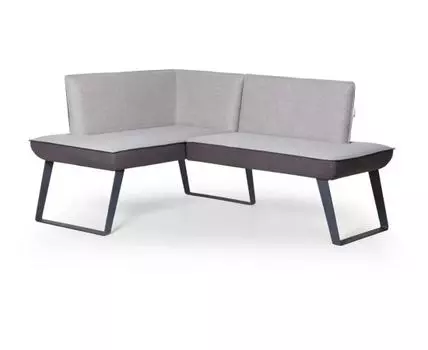 Диван для кухни Cosmo 120-158 L (светло-серый, темно-серый, 168, 68-130, без механизма)