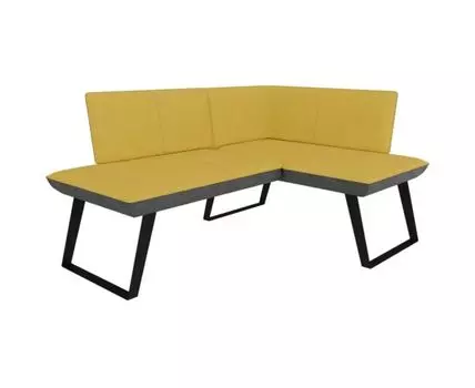 Диван для кухни Cosmo 158-120 R (желтый, серый, 168, 68-130, без механизма)