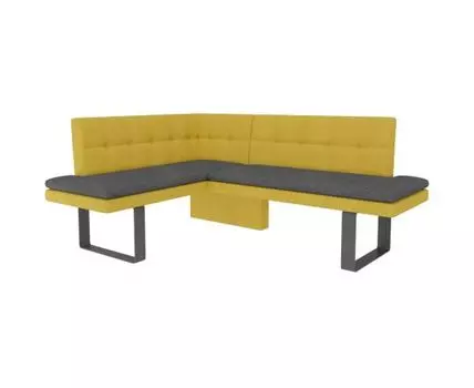 Диван для кухни Magiс 140-178 L (желтый, серый, 180,5, 60,5-142,5, без механизма)