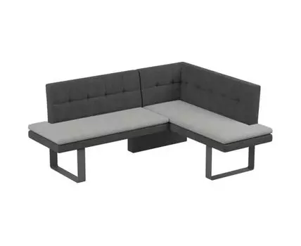 Диван для кухни Magiс 178-140 R (темно-серый, светло-серый, 180,5, 60,5-142,5, без механизма)