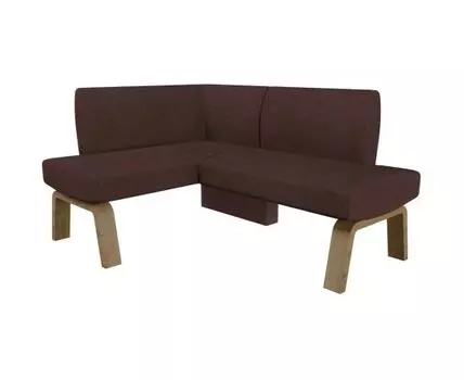 Диван для кухни Pride 120-158 L (Коричневый, 162, 64-124, без механизма)