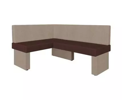 Диван для кухни Ratio 120-158 L (бежевый, коричневый, 160,5, 60,5-122,5, без механизма)