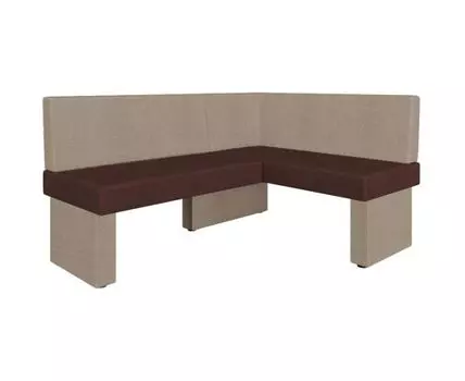 Диван для кухни Ratio 158-120 R (бежевый, коричневый, 160,5, 60,5-122,5, без механизма)