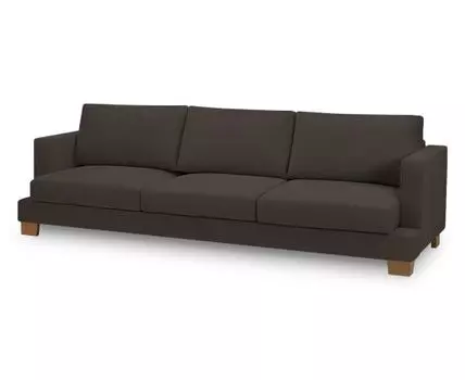 Диван Дрезден 2 (Текстиль, темно-коричневый)