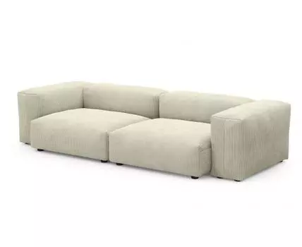 Диван Фиджи двухсекционный (большой) Cilium Bone (Слоновая кость)