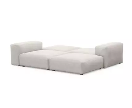 Диван Фиджи (Текстиль, Молочный)