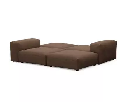 Диван Фиджи (Велюр, Коричневый)