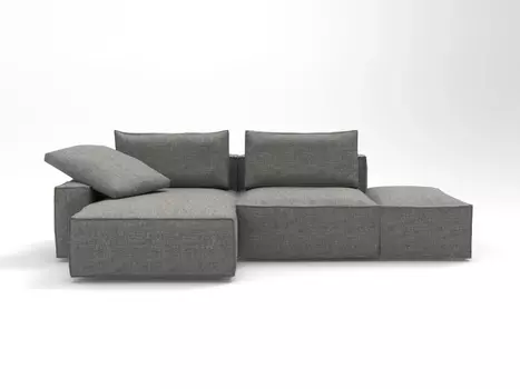 Диван HARIUS угловой с оттоманкой без подлокотника