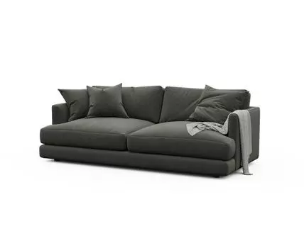 Диван Ибица (Велюр, темно-серый)
