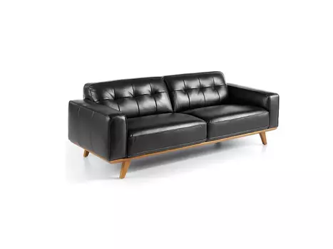 Диван кожаный 3х-местный