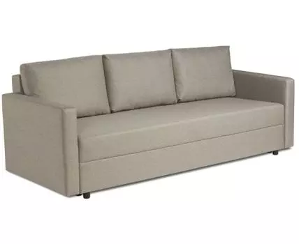 Диван-кровать Вало светло-серый, ткань рогожка