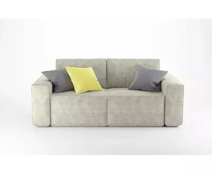 Диван Мадрид (светло-серый, 250, 105, Еврокнижка)