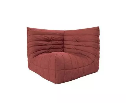 Диван Маршмеллоу Красный Пуф