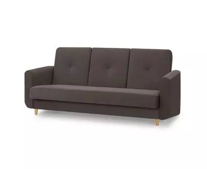 Диван Мельбурн Лайт (Велюр, темно-коричневый)