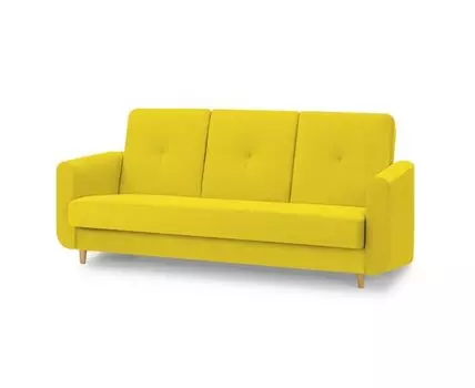 Диван Мельбурн Лайт (Велюр, Желтый)